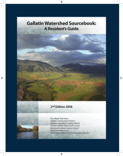 Gallatin Watershed Sourcebook: A Resident’s Guide 2 Edition 2008