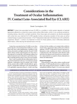 Considerations in the Treatment of Ocular Inflammation: Derek Cunningham, OD