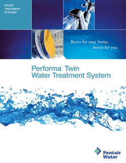 Performa twin Water treatment System Better for your home,