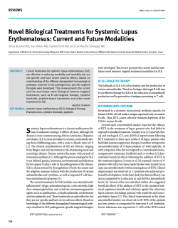 novel Biological treatments for systemic lupus erythematosus: current and Future modalities reviews