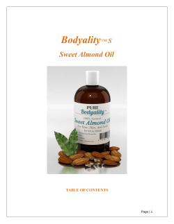 Bodyality s Sweet Almond Oil ™’