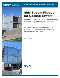 Side Stream Filtration for Cooling Towers