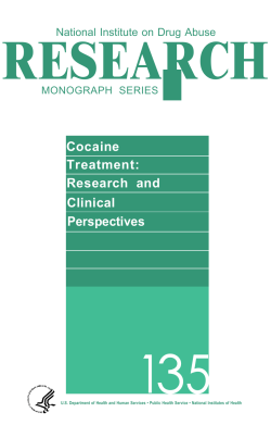 RESEARCH 135 Cocaine Treatment: