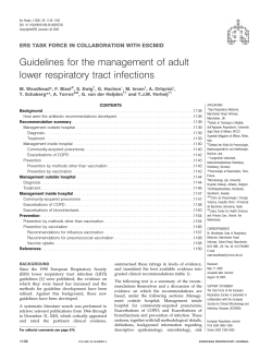 Guidelines for the management of adult lower respiratory tract infections