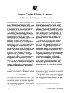 Immune-Mediated Hemolytic Anemia