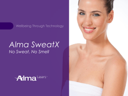 Alma SweatX No Sweat, No Smell Wellbeing Through Technology