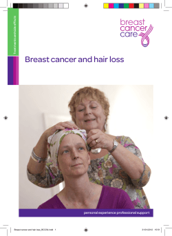 Breast cancer and hair loss 31/01/2012   15:51