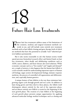 18 F Future Hair Loss Treatments