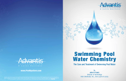 Swimming Pool Water Chemistry The Care and Treatment of Swimming Pool Water www.PoolSpaCare.com