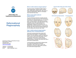 What is deformational plagiocephaly?