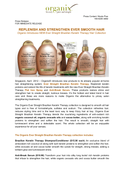 REPLENISH AND STRENGTHEN EVER SMOOTH HAIR  
