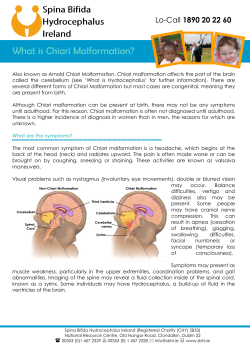 What is Chiari Malformation? 1890 20 22 60