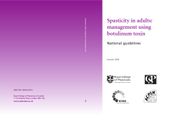 Spasticity in adults: management using botulinum toxin National guidelines