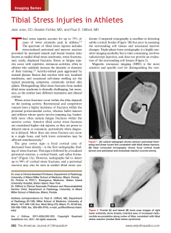 T Tibial Stress Injuries in Athletes Imaging Series