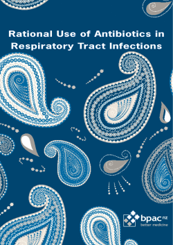 bpac Rational Use of Antibiotics in Respiratory Tract Infections nz