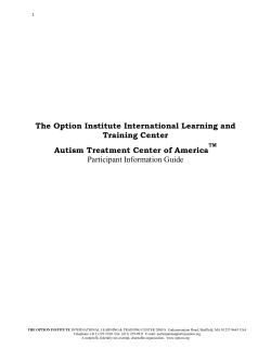 The Option Institute International Learning and Training Center