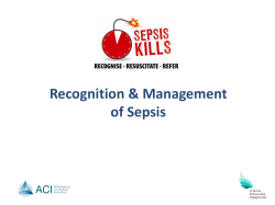 Recognition &amp; Management of Sepsis