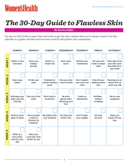 The 30-Day Guide to Flawless Skin