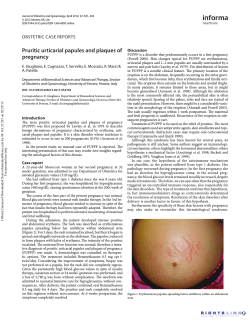 Pruritic urticarial papules and plaques of pregnancy Obstetric case repOrts Discussion