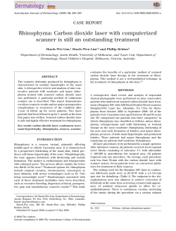 Rhinophyma: Carbon dioxide laser with computerized CASE REPORT