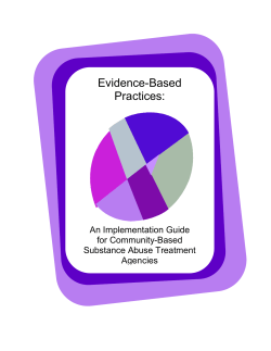 Evidence-Based Practices:  An Implementation Guide