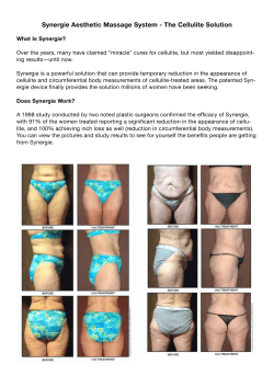 Synergie Aesthetic Massage System - The Cellulite Solution