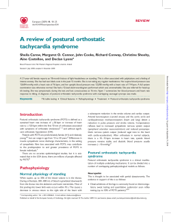 A review of postural orthostatic tachycardia syndrome
