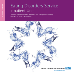 Eating Disorders Service Inpatient Unit National Services