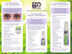 Body Treatment Eye Treatment GO Daily Essentials Go Daily Essentials
