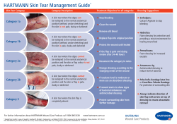 HARTMANN Skin Tear Management Guide • *