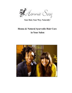 Henna &amp; Natural Ayurvedic Hair Care in Your Salon