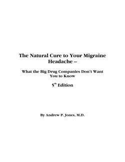 The Natural Cure to Your Migraine Headache –  5