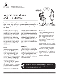 Vaginal candidiasis and HIV disease