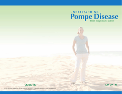Pompe Disease From diagnosis to action