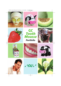 GC Tooth Mousse Portfolio