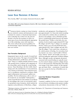 Laser Scar Revision: A Review REVIEW ARTICLE T A