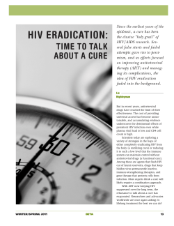 HIV ERADICATION: