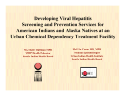 Developing Viral Hepatitis Screening and Prevention Services for