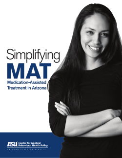 MAT Simplifying Medication-Assisted Treatment in Arizona