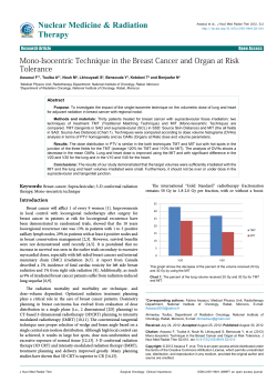 Nuclear Medicine &amp; Radiation Therapy Tolerance