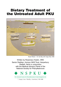 Dietary Treatment of the Untreated Adult PKU