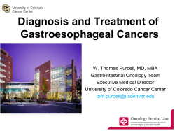 Diagnosis and Treatment of Gastroesophageal Cancers