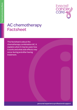 AC chemotherapy Factsheet