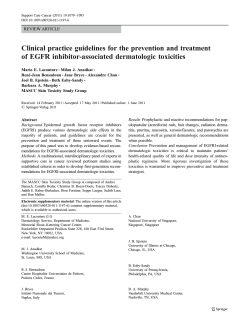 Clinical practice guidelines for the prevention and treatment