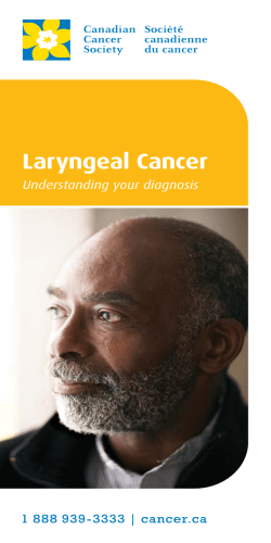 Laryngeal Cancer Understanding your diagnosis