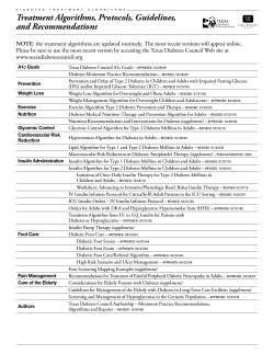 Treatment Algorithms, Protocols, Guidelines, and Recommendations