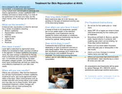 Treatment for Skin Rejuvenation at Ahhh