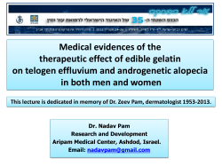 Medical evidences of the therapeutic effect of edible gelatin