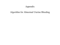 Appendix  Algorithm for Abnormal Uterine Bleeding
