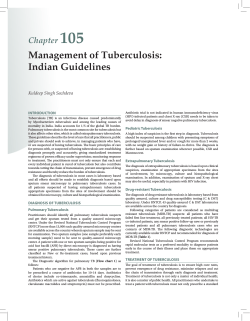 105 Management of Tuberculosis: Indian Guidelines Chapter